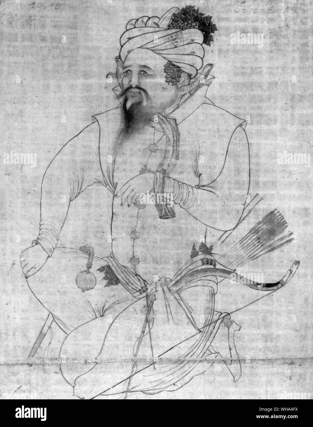 Un Turkmène. Les Turkmènes ont été les fondateurs de la dynastie safavide en Perse Banque D'Images