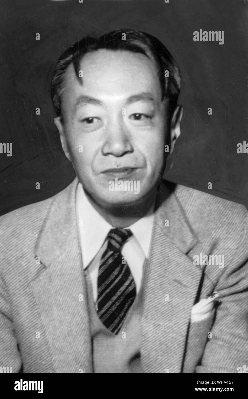 Shohei Ooka romancier japonais né en 1909. Banque D'Images