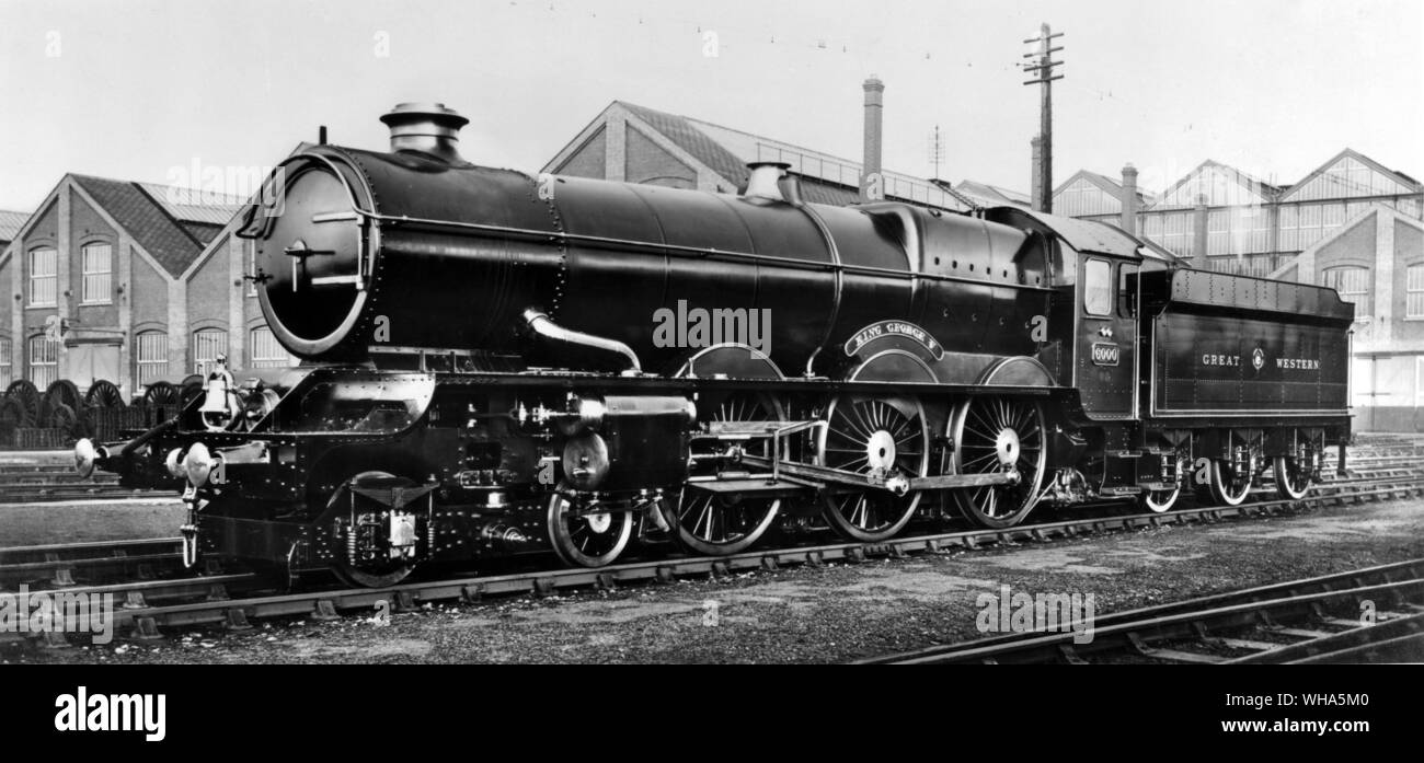 Great Western Railway (LocomotiveKing George V Banque D'Images Great Western Railway (LocomotiveKing George V Banque D'Images