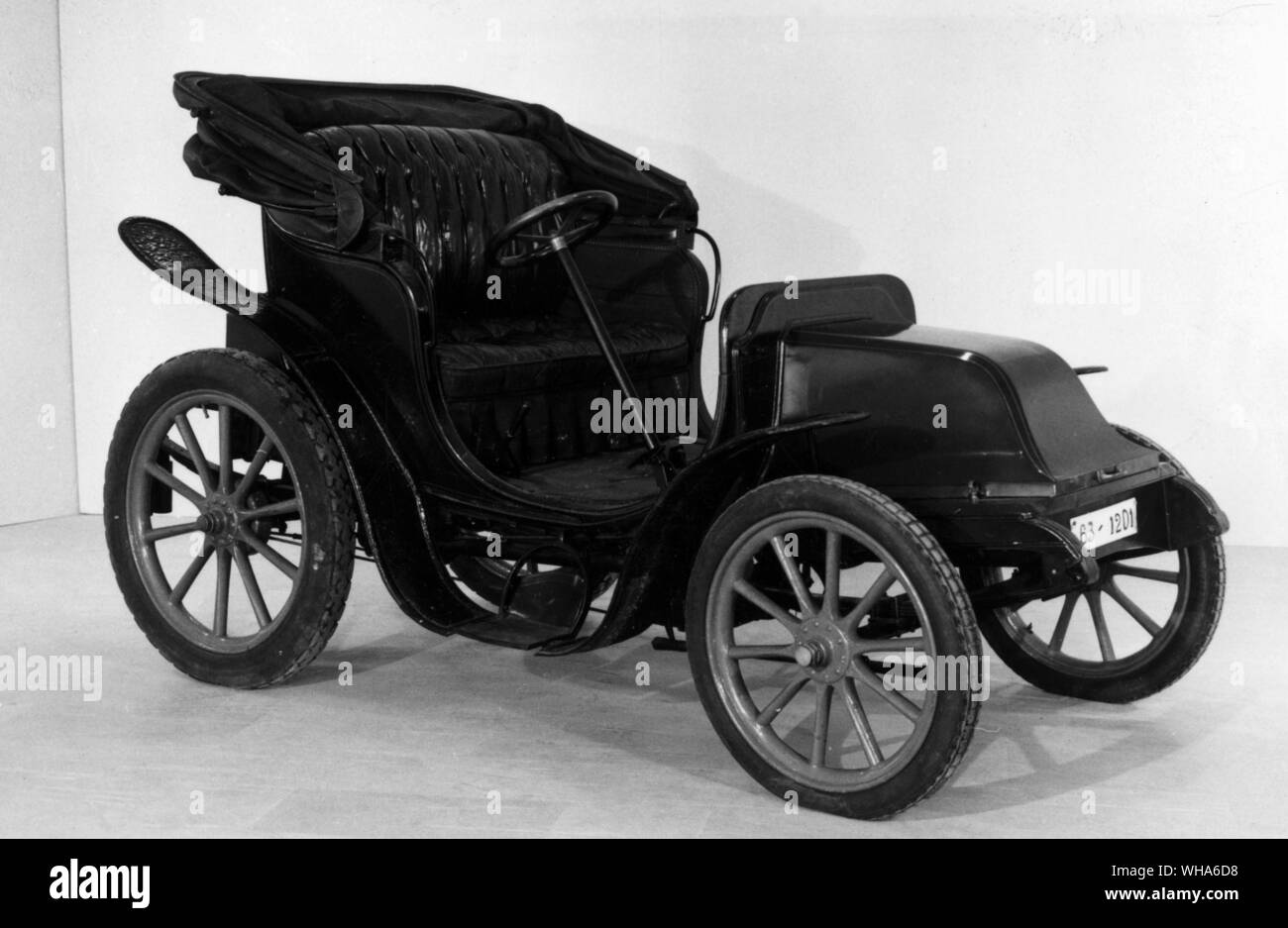 1909 STAE Krieger voiture électrique. Banque D'Images