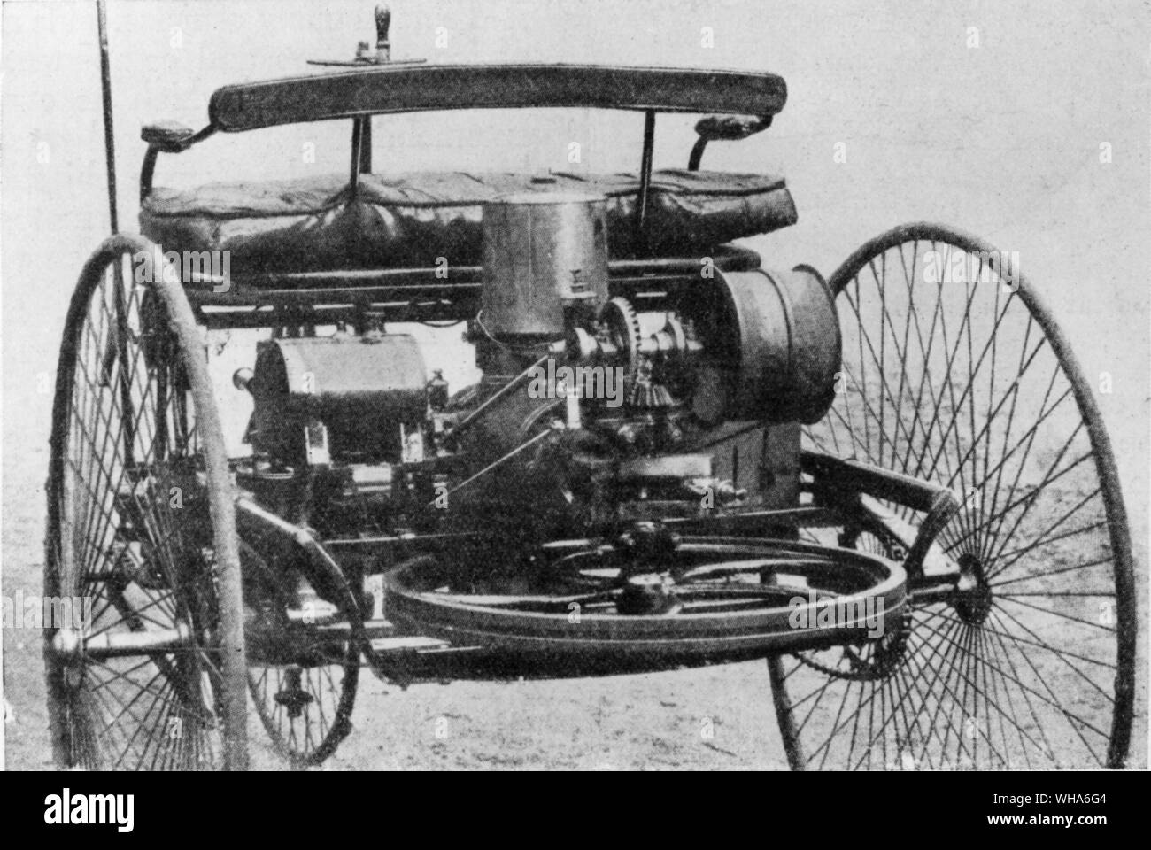 La première Benz construit en 1884 breveté en 1886 Banque D'Images