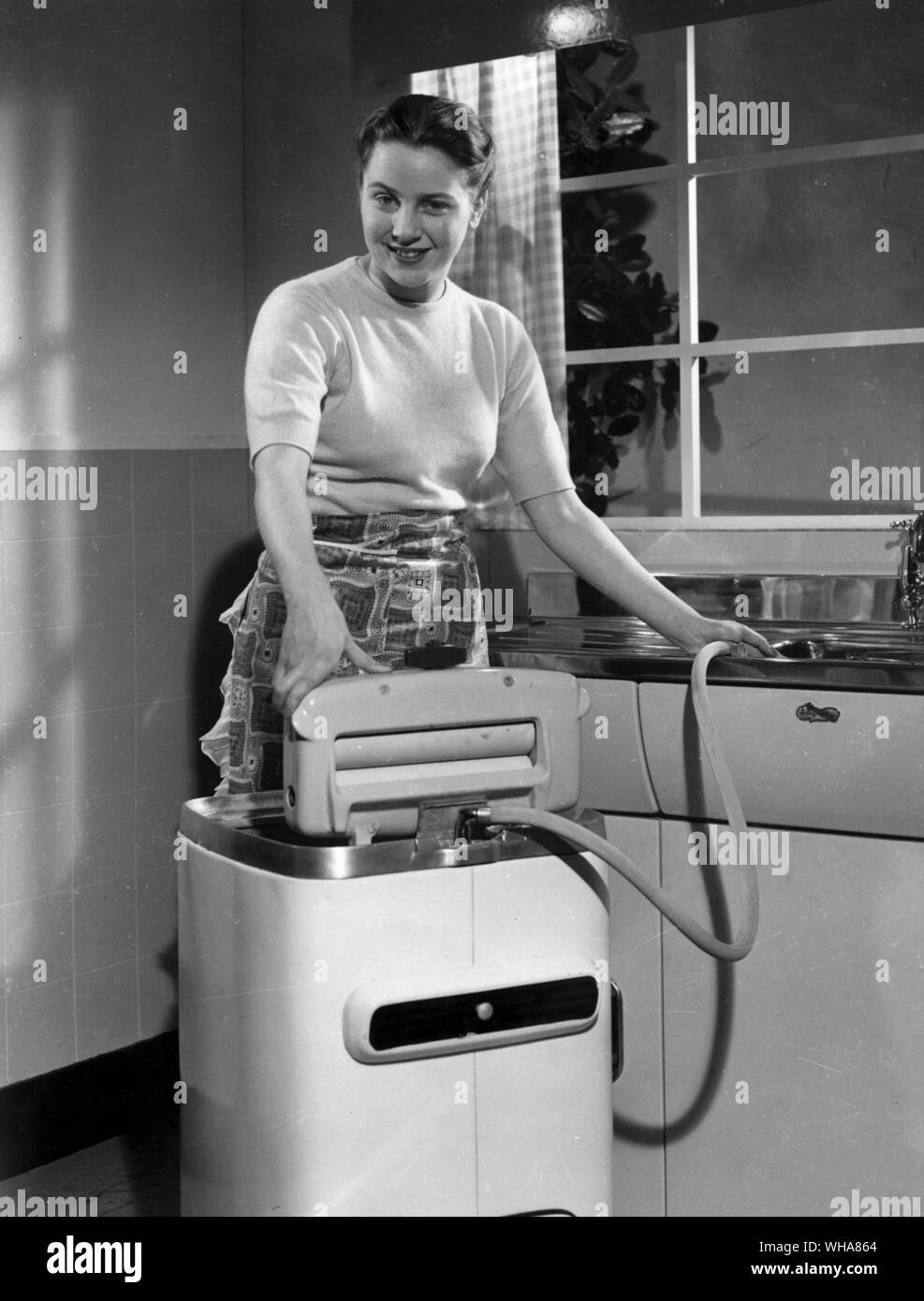 Femme lave Banque D'Images