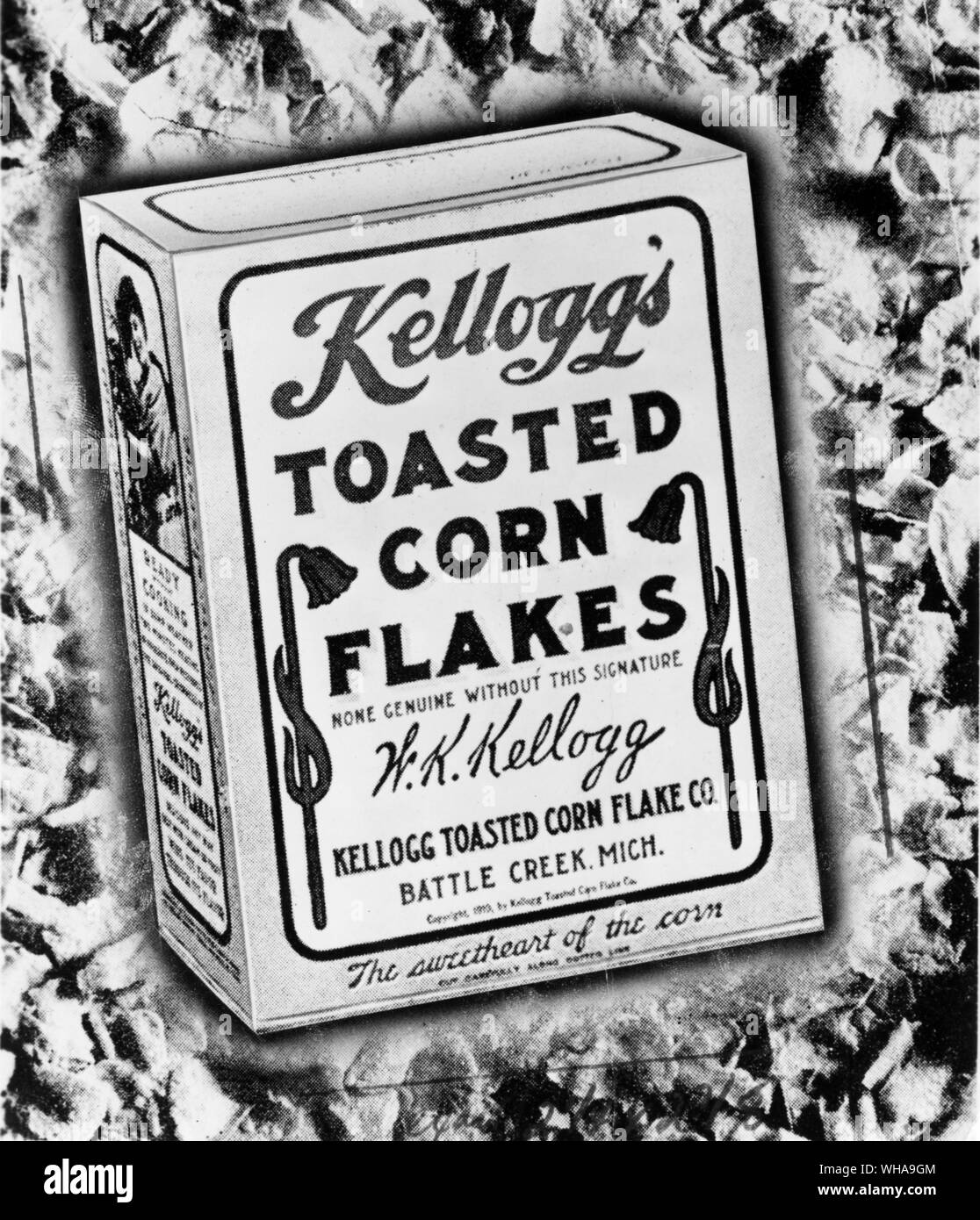 Kellogs Cornflakes fort 1906 Banque D'Images