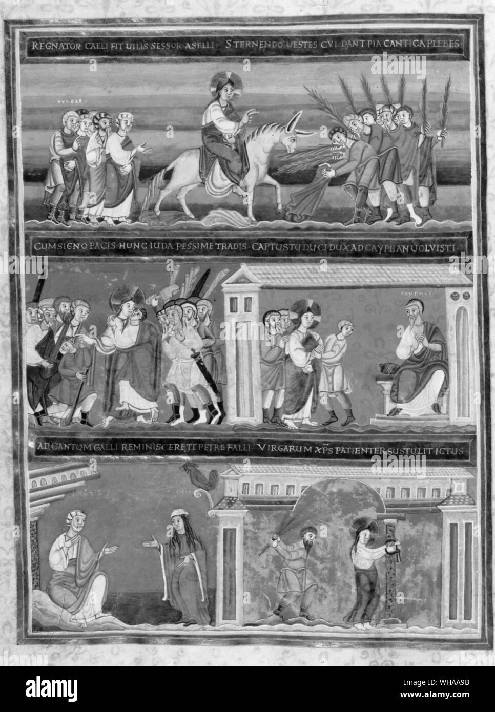 Entrée du Christ à Jérusalem. Banque D'Images