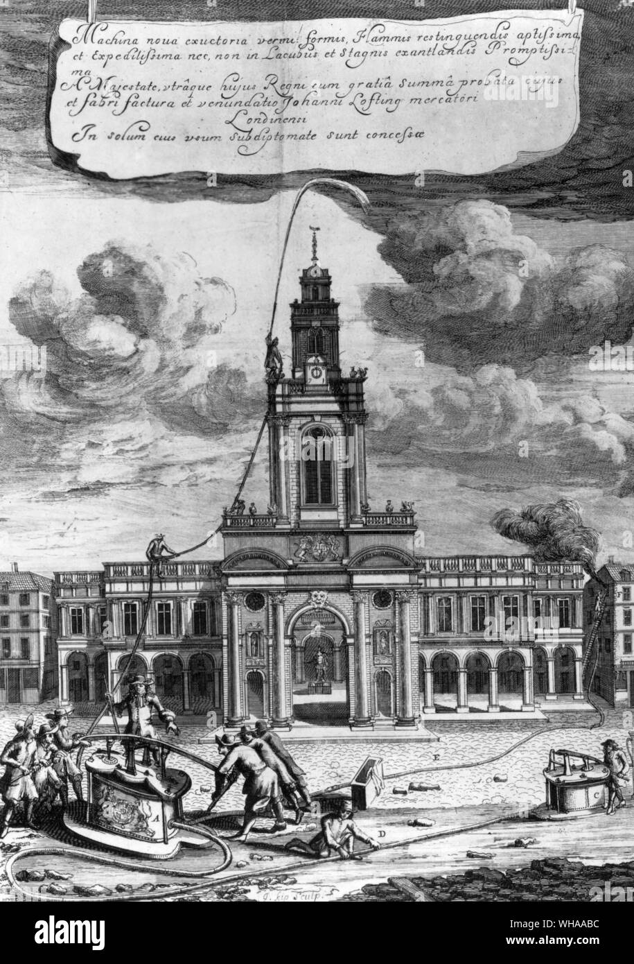 Fire Engine. Italie Banque D'Images