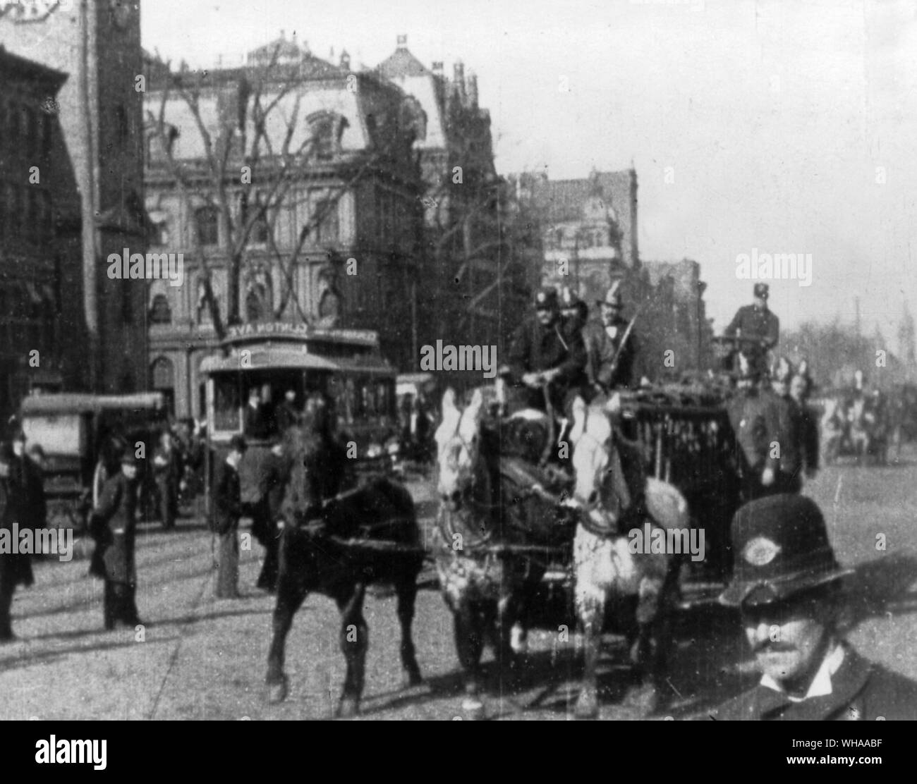 Aller au feu. Edison 1896 Banque D'Images