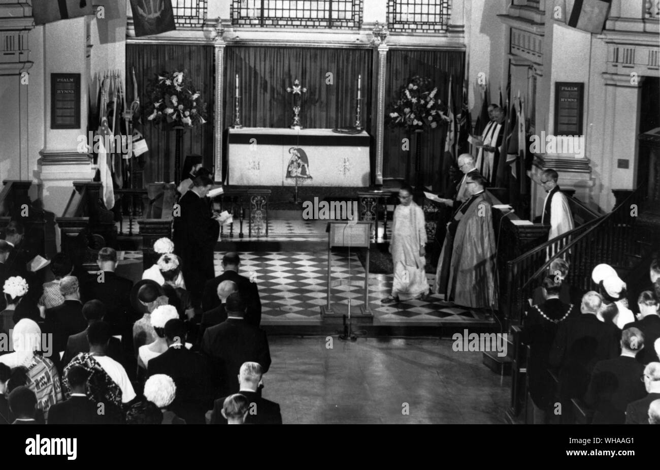 Le Jour du Commonwealth Service à St Martin des Champs. Londres Banque D'Images