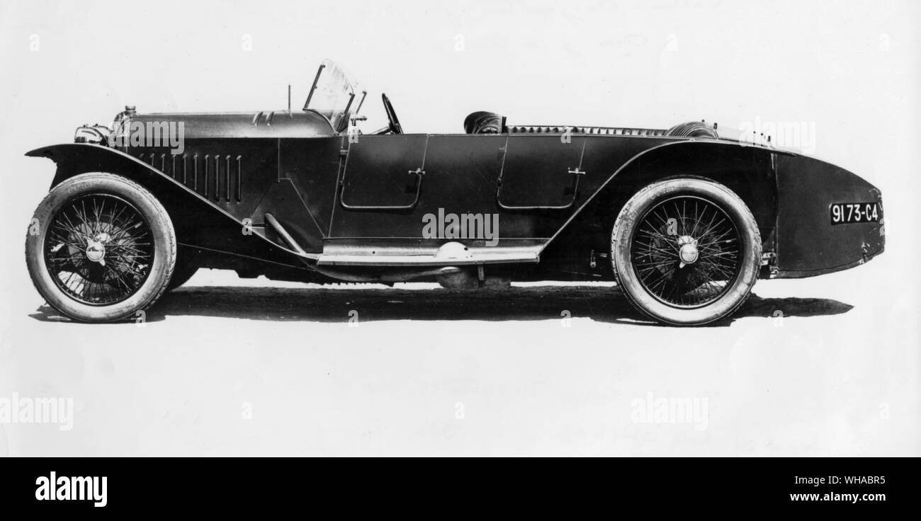 3 litre Cottin Desgouttes l'un d'une équipe de trois qui s'est déroulé dans le Grand Prix des voitures de tourisme de 1924 Banque D'Images
