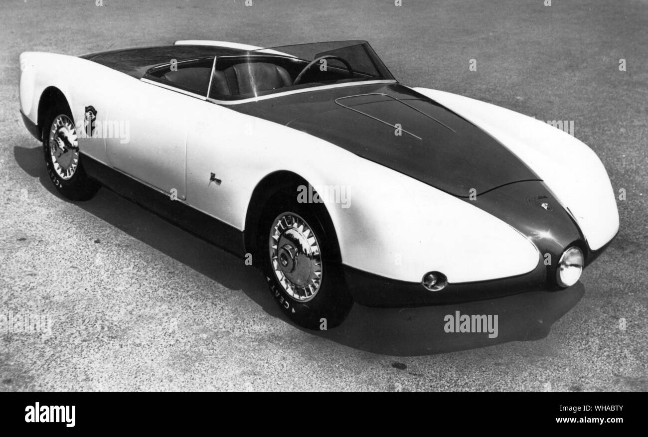 Première voiture de sport bouilloire d'utiliser le moteur Fiat 600 Abarth dont 600 Spyder était apparu en 1955 Banque D'Images