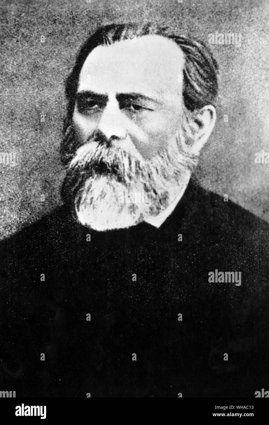 . Léo Pinsker . né 1821, Tomasz-w, Pol., l'Empire russe en Pologne [maintenant]. décédée le 21 décembre 1891, Odessa, Empire russe en Ukraine [maintenant]. nom original Juda Leib Pinsker, médecin russo-polonaise, polémiste et pioneer, nationaliste juive qui était un précurseur de Theodor Herzl et d'autres grands partis politiques sionistes. . . Dans le cadre d'une pratique médicale à Odessa, Pinsker maintenu un intérêt profond dans les affaires de la communauté juive.. Banque D'Images