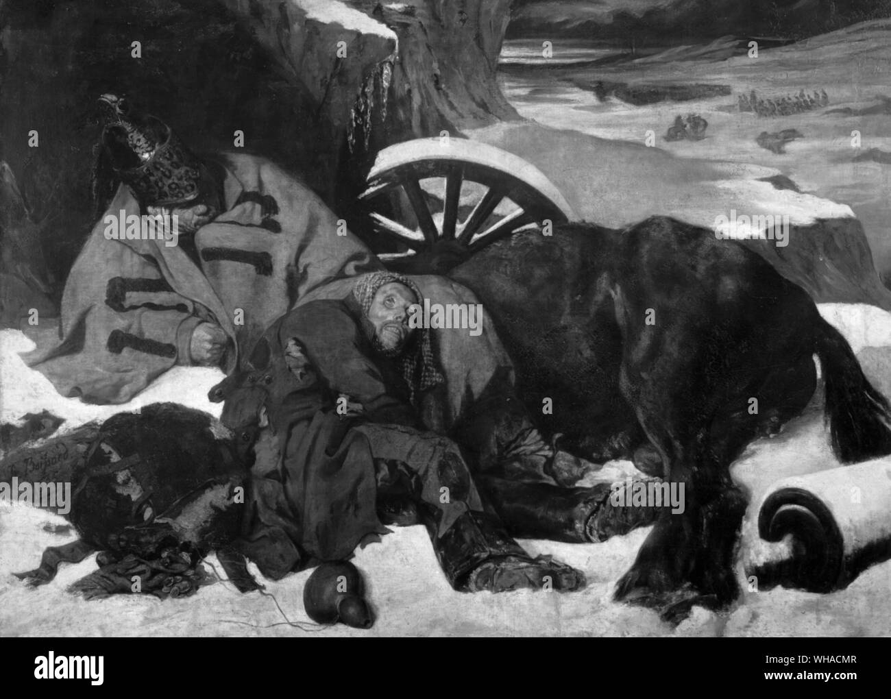 Boissard de Boisdernier. Épisode sur la retraite de Russie. 1835 Banque D'Images