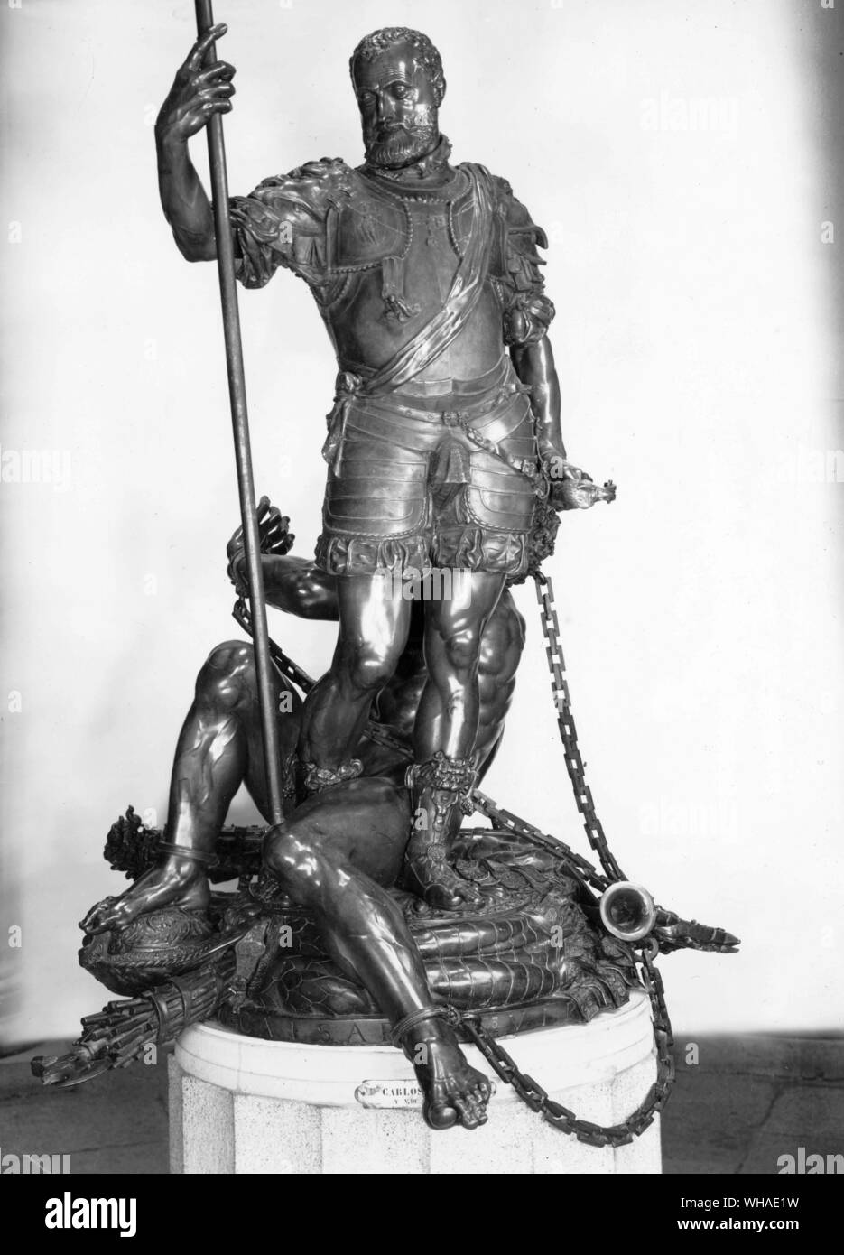 Leone Leoni. Charles V interdisant à la Fureur. 1549-55 Banque D'Images