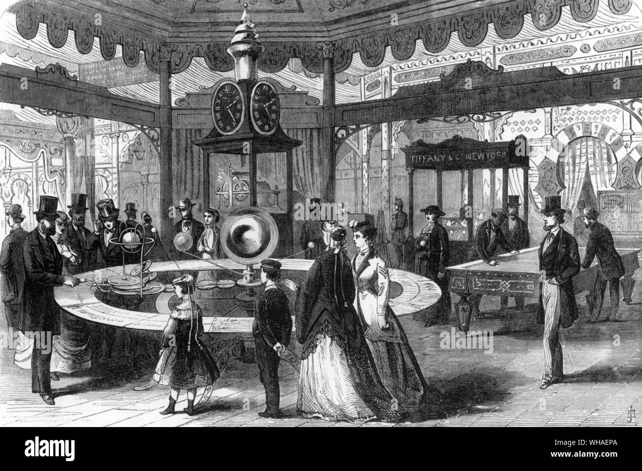 L'Illustrated London News. 6e juillet 1867. La Section des États-Unis de l'Exposition internationale de Paris Banque D'Images