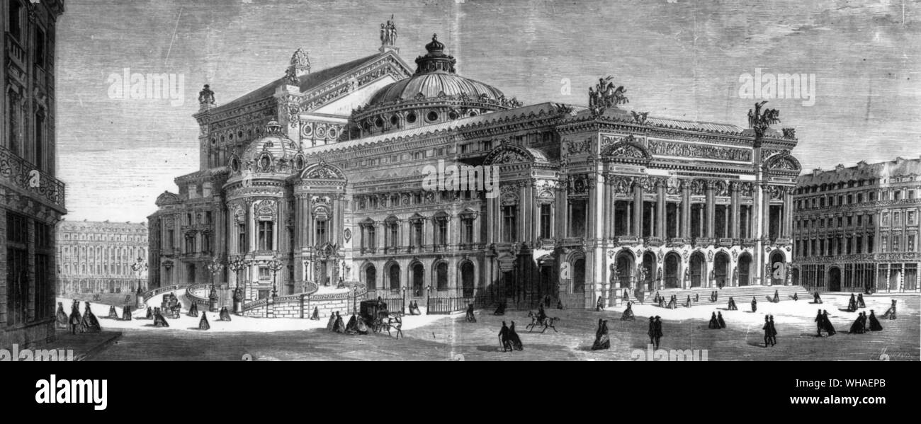 Le nouvel Opéra de Paris. Banque D'Images