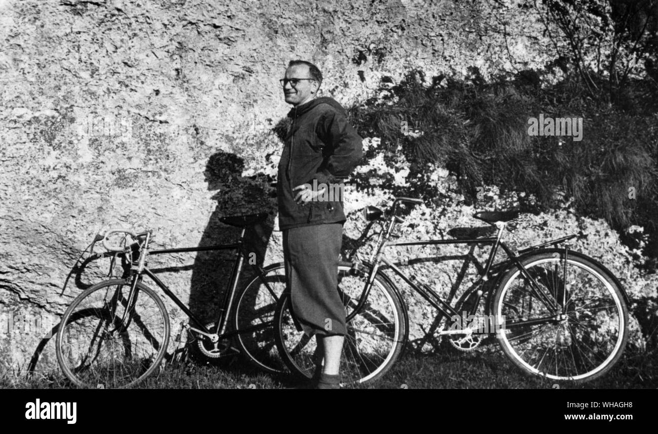 Le Pape Jean Paul II . Il aimait à aller à pied et à vélo dans les montagnes Tatras Banque D'Images