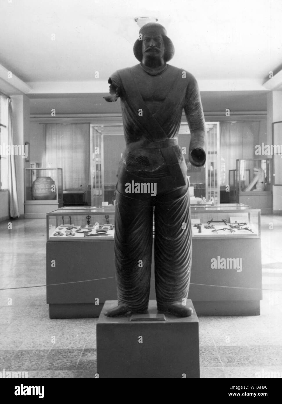 Satrape parthe avant 139BC. Statue en bronze d'un chef parthe Banque D'Images
