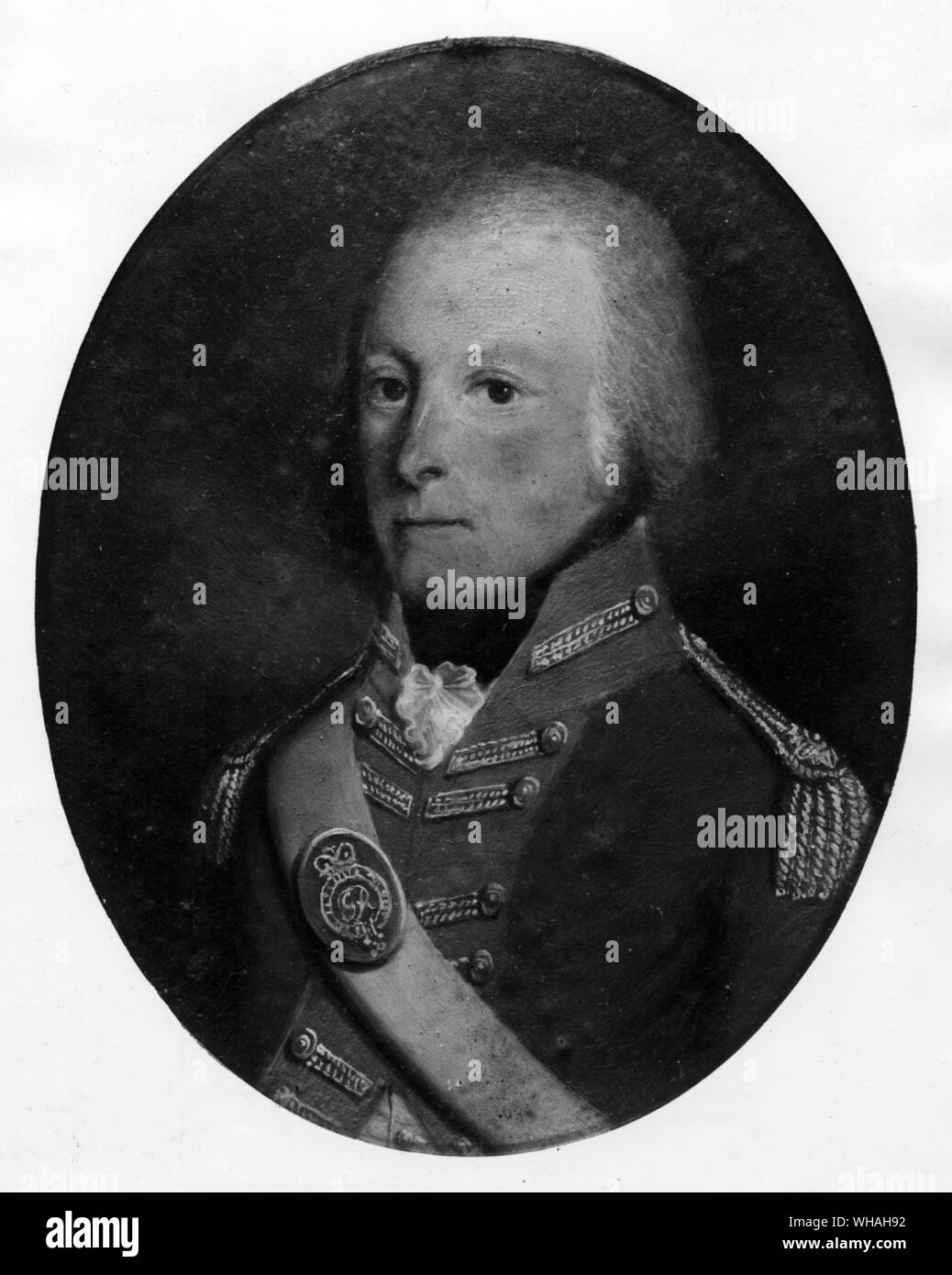 George Montagu à partir de la miniature d'origine en la possession de la Société linnéenne de Londres Banque D'Images