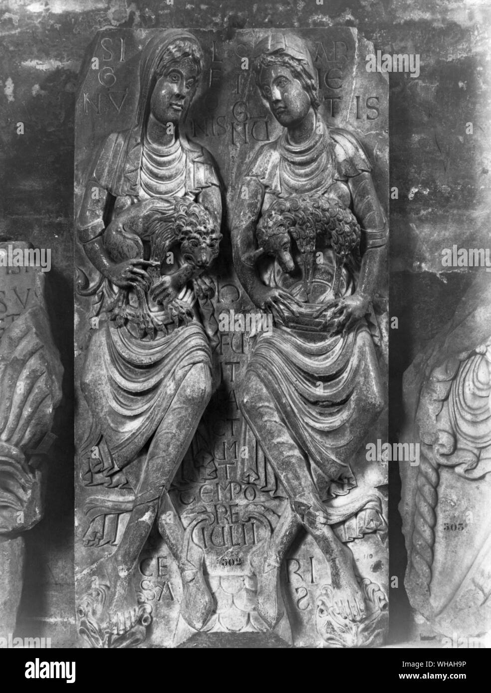 Les signes du zodiaque. Le lion et le Bélier c1120 Banque D'Images