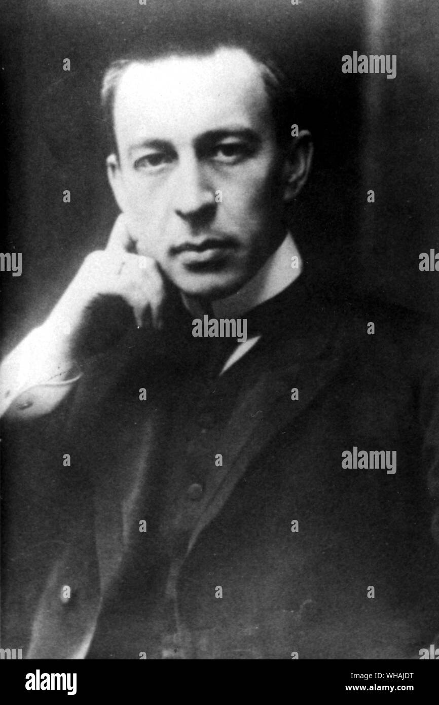C B Rachmaninoff 1873-1943 Banque D'Images