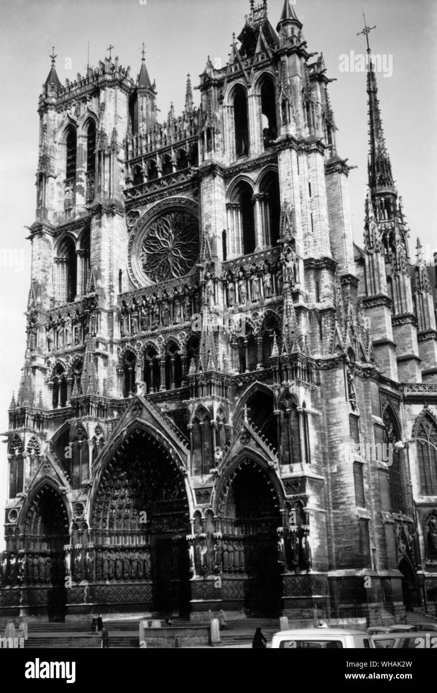 La Cathédrale d'Amiens Banque D'Images