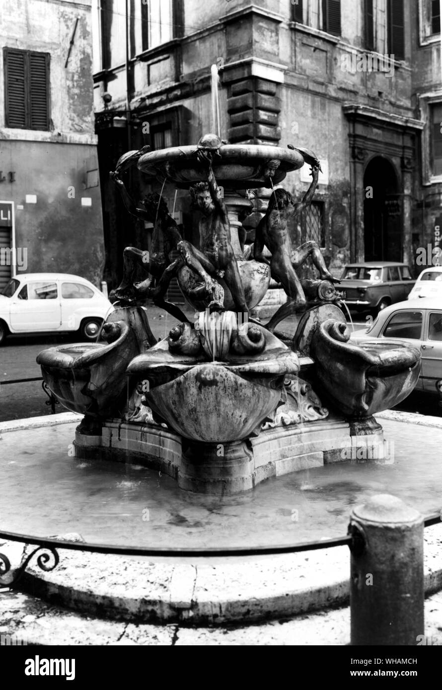 La fontaine des tortues dans la Piazza Mattei Banque D'Images