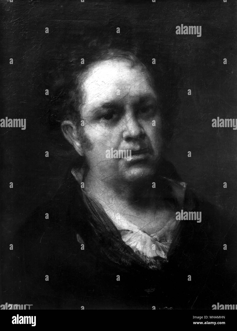 Self Portrait, Goya, 1815. [Goya y Lucientes], Francisco Jose de graveur et peintre espagnol  1746-1828 . . Banque D'Images