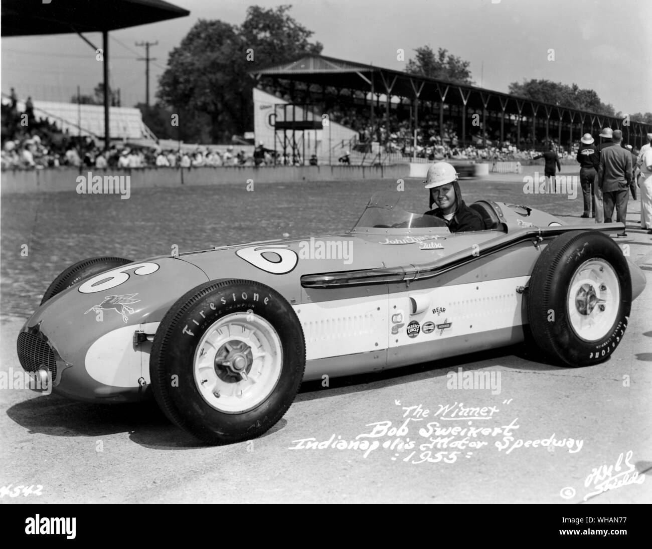 Bob Sweikert Indianapolis Motor Speedway 1955 Banque D'Images