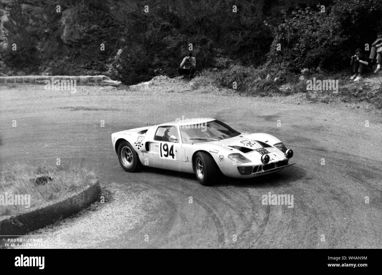Willie Green John Davenport . Ford GT 40 . Tour de France . Banque D'Images