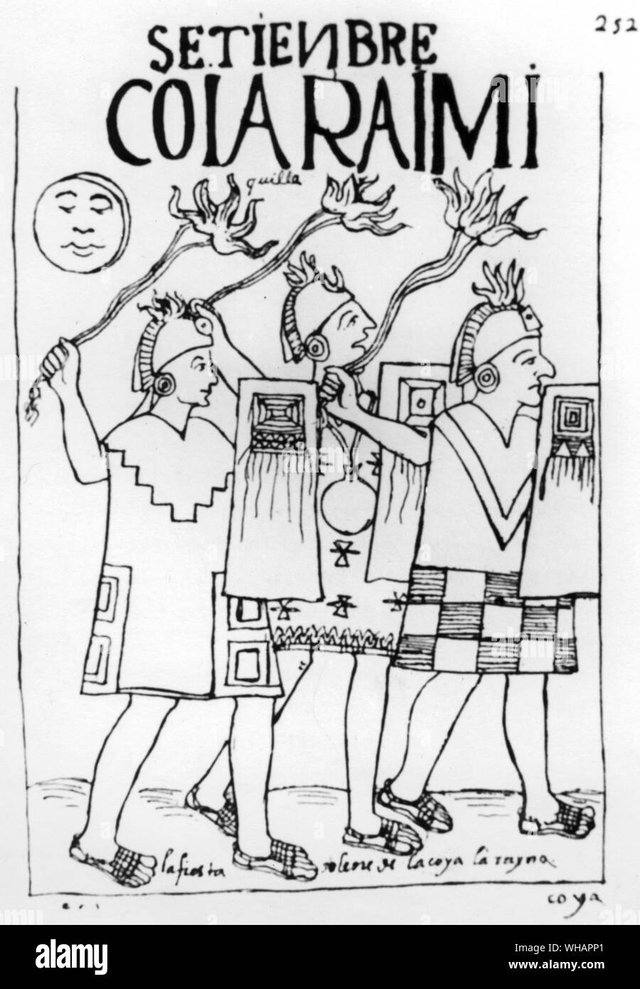 Raimi Coya. Fête de la Reine. ou la situation, rituel Inca de Cuzco pour purifier la capitale de l'Empire romain Banque D'Images