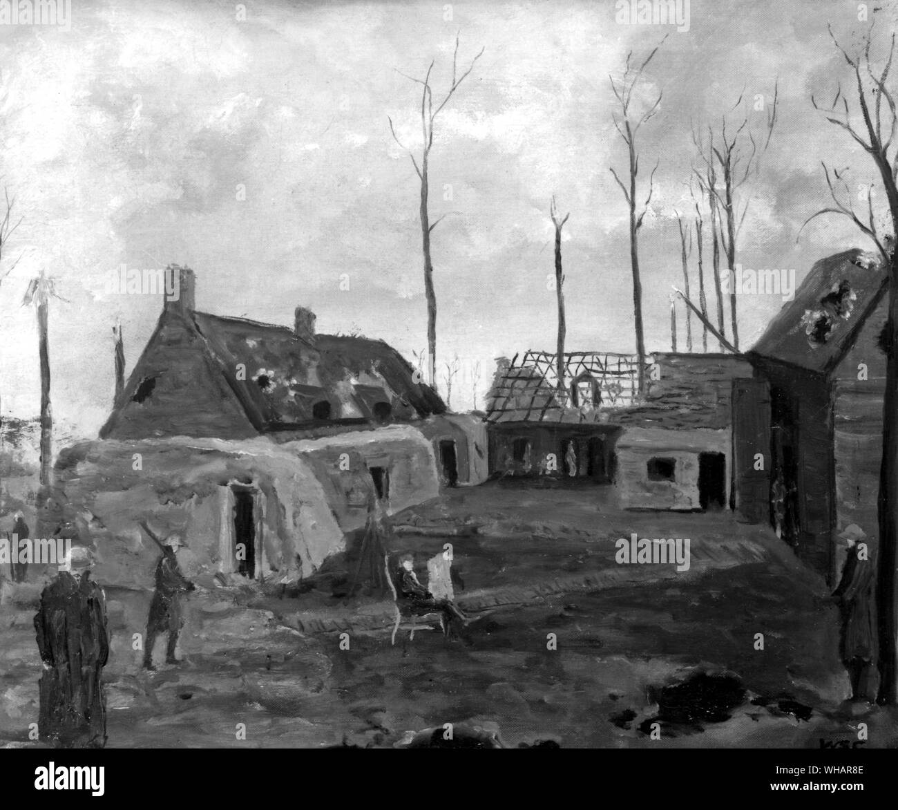 Plug Street. 1916 par Sir Winston Churchill. Banque D'Images