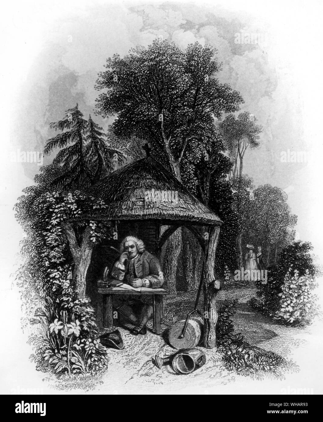 La maison d'été à Streatham 1773. De Johnsoniana publié 1835 Banque D'Images