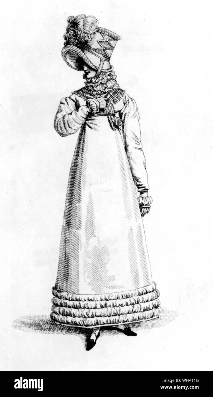 Balades parisiennes robe. 1817 Banque D'Images