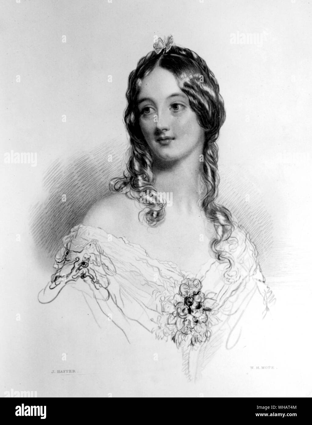 Lady Jane St Maur Stanhope. Banque D'Images