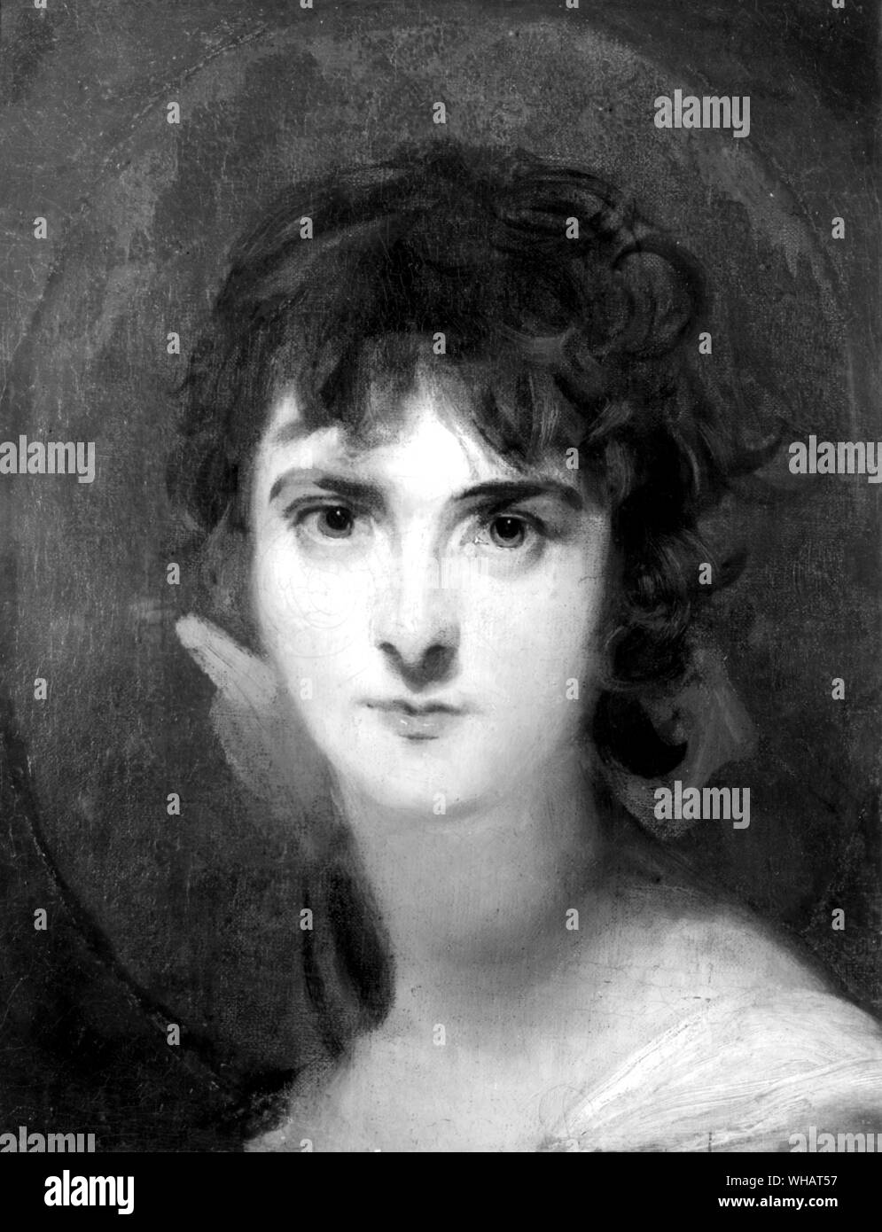Portrait d'une femme. Sally Siddons par Sir T Lawrence. 1762-1830 Banque D'Images