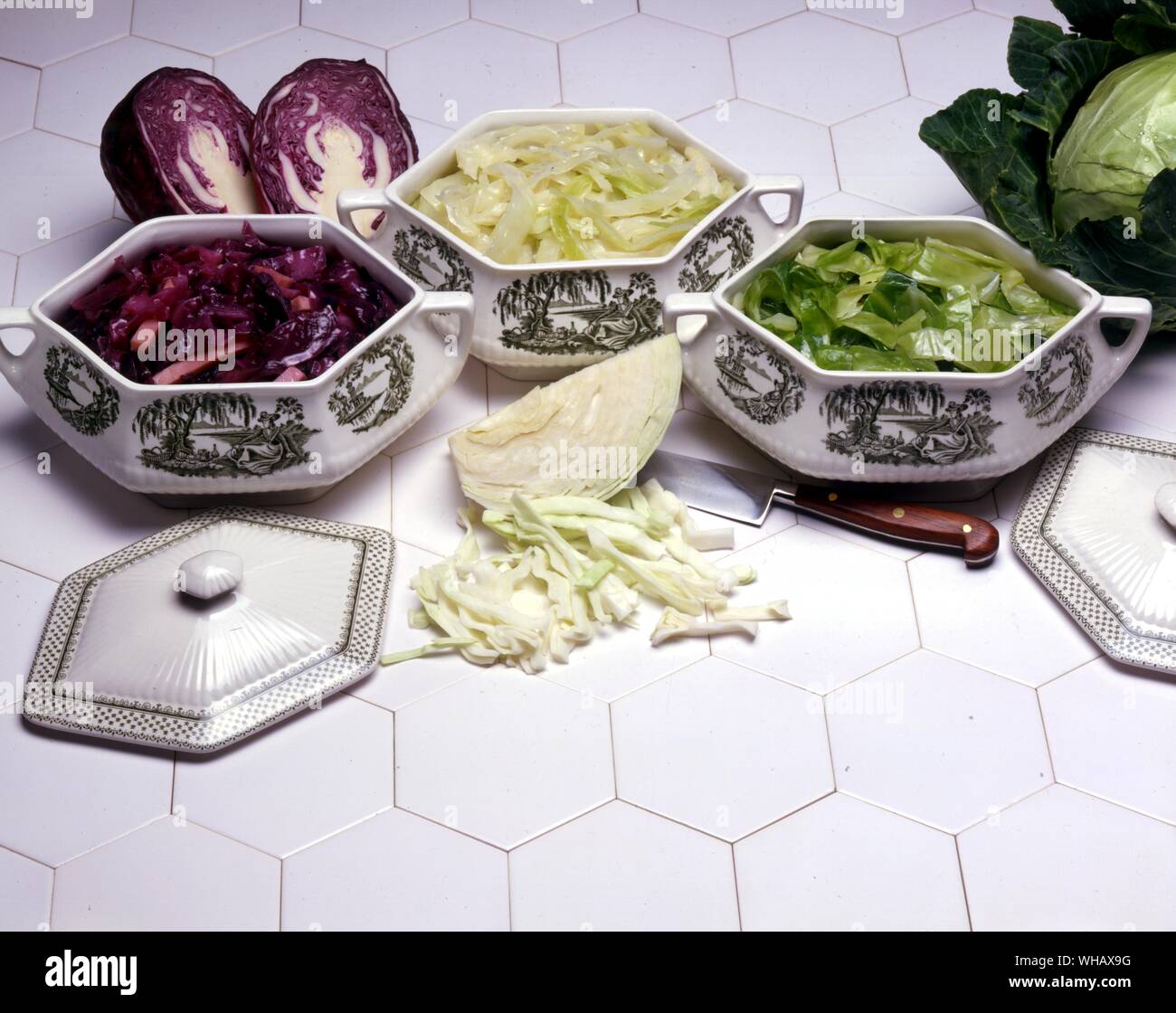 Suffolk de chou rouge. Chou doux dans le lait. Embeurrée de choux parfait Banque D'Images