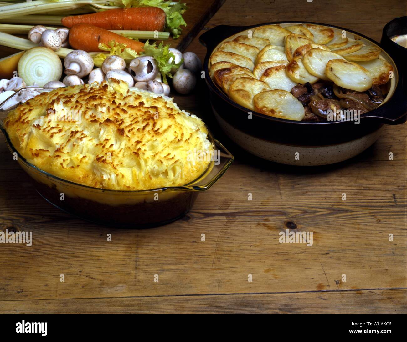 Bolton Pot chaud. Shepherd's pie Banque D'Images