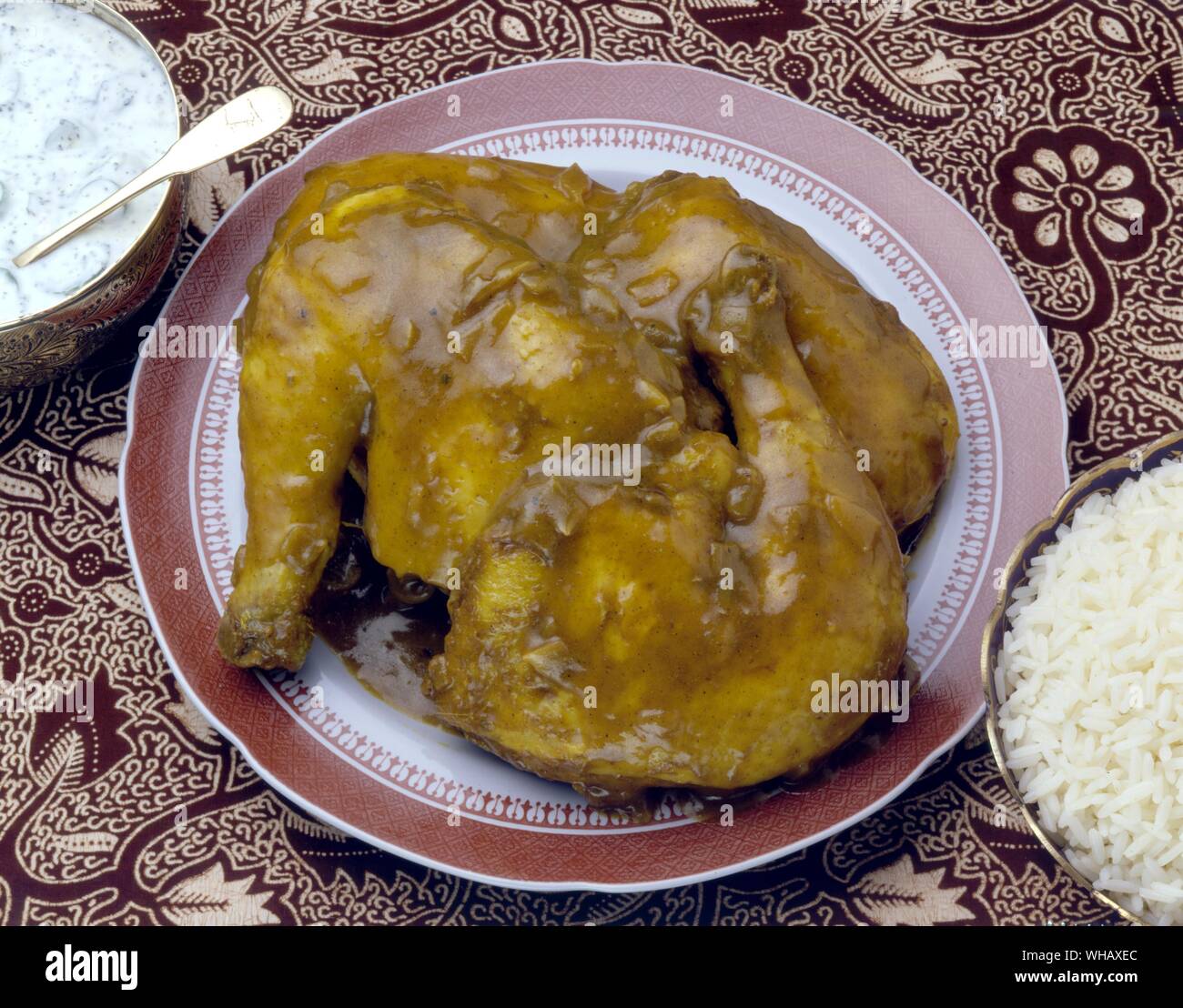 Le Colonel Kenney Herbert's Chicken Curry Banque D'Images
