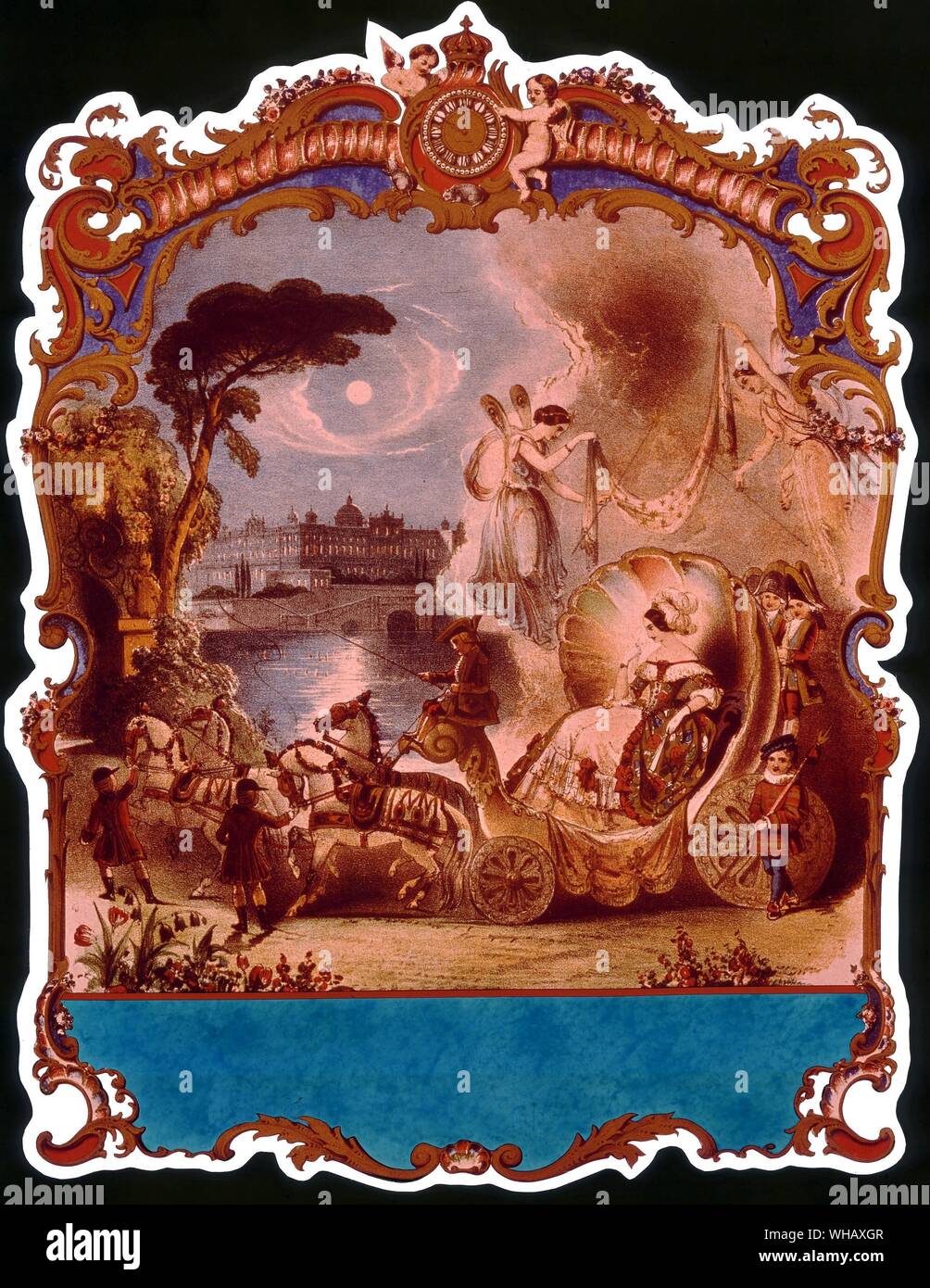 Le Classic Fairy Tales par Iona et Peter Opie, couverture de livre, 1846, lithographie par John Brandard (1812 - 1863).. . Banque D'Images