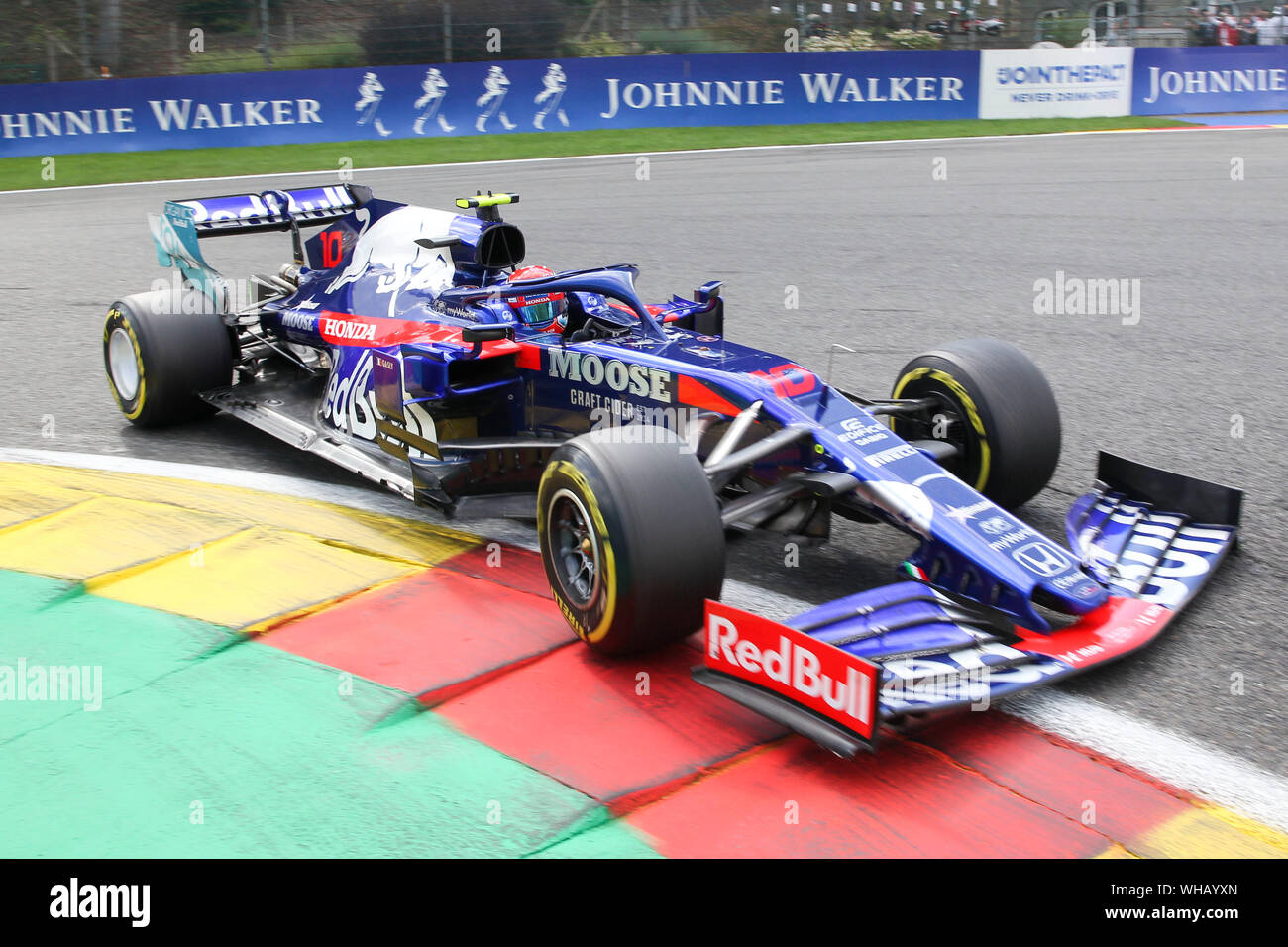 #  10 Pierre GASLY, FRA, goalo équipe Scuderia Rosso HONDA, STR14, moteur Honda RA619H pilote de course de Formule 1 à la Formule 1 Grand Prix de Belgique Johnnie Walker 01.09.2019 Circuit de Spa-Francorchamps en Belgique | dans le monde d'utilisation Banque D'Images