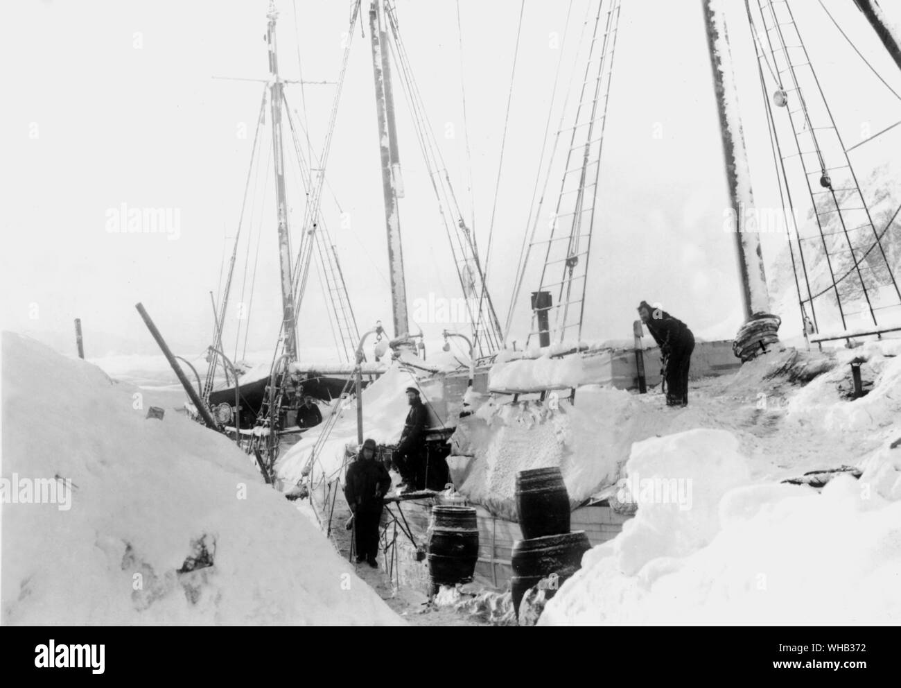 1903 Expédition pour le pôle Sud. L'Endurance Banque D'Images
