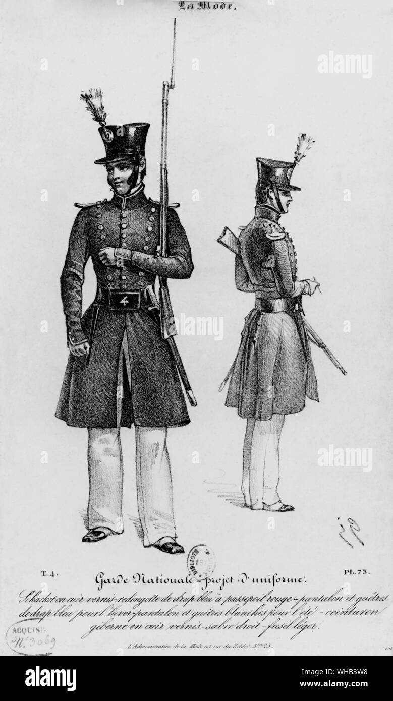 Paul Gavarni 1804 - 1866 Garde Nationale Banque D'Images