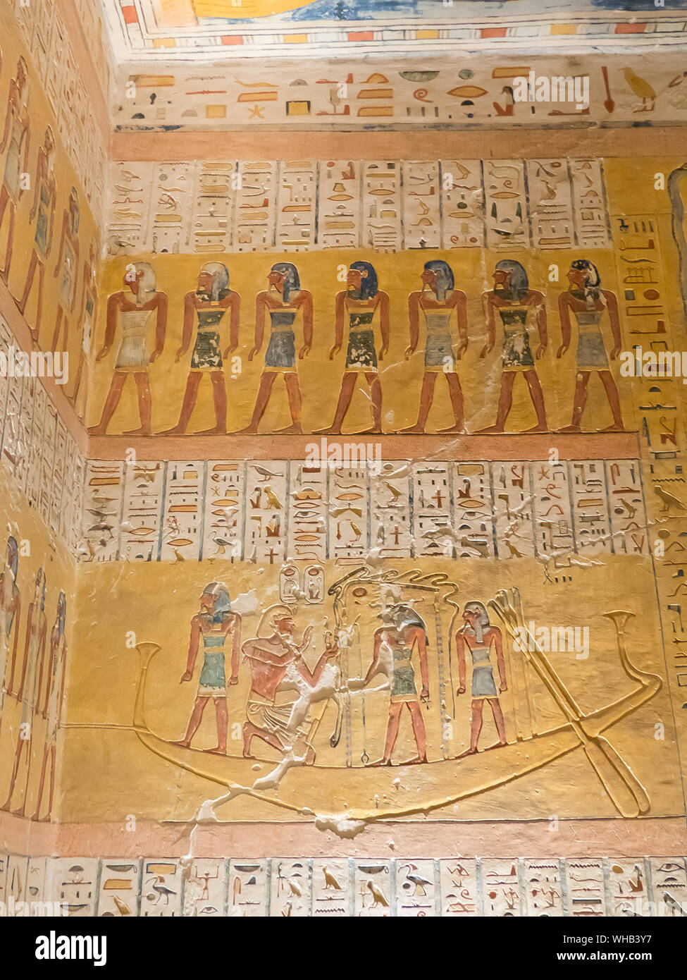 La Vallée des Rois près de Louxor en Égypte l'intérieur de la tombe de Ramsès IV Photo Stock La Vallée des Rois près de Louxor en Égypte l'intérieur de la tombe de Ramsès IV Photo Stock