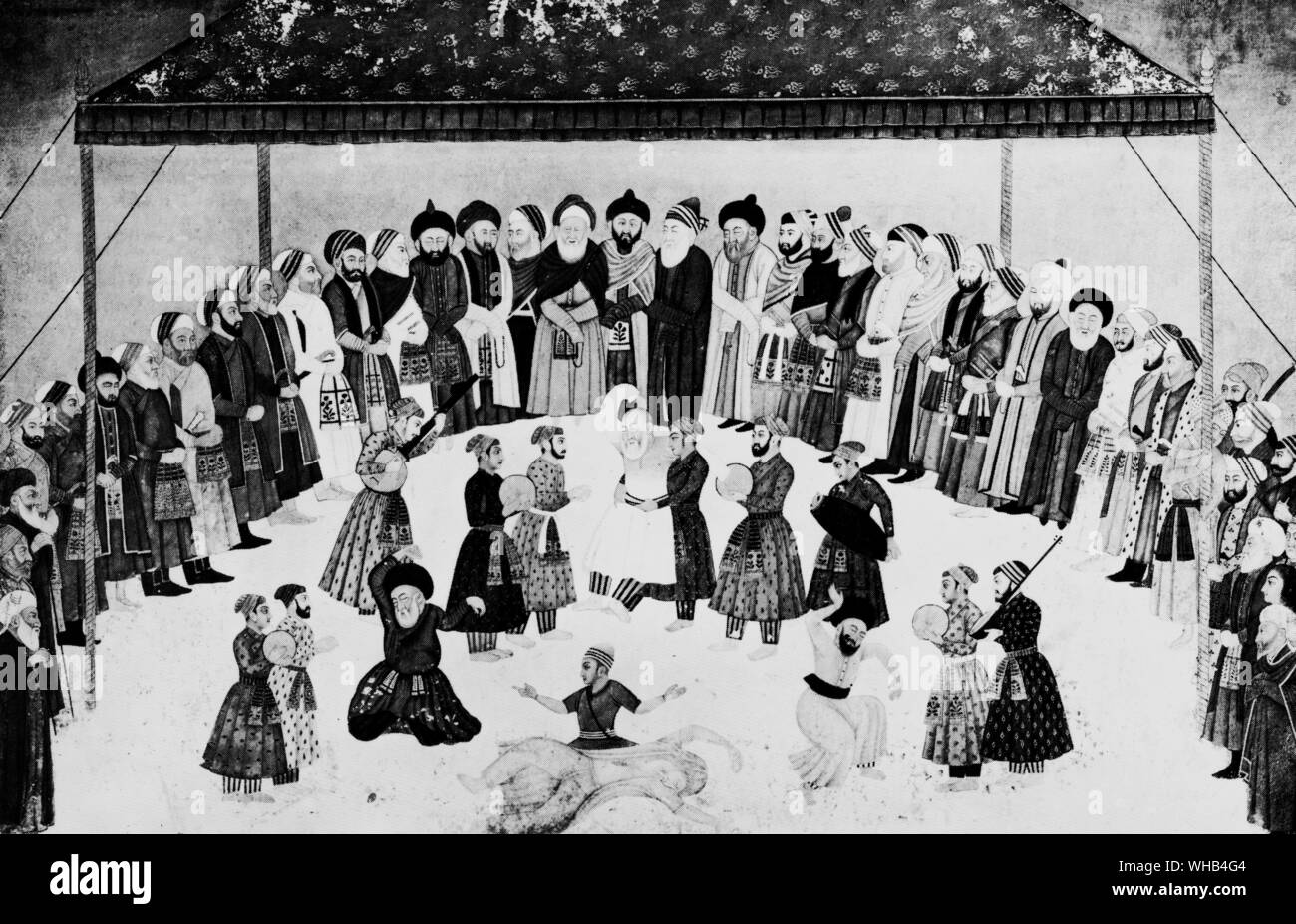 Derviches tourneurs - Le mot Derviche, surtout dans les langues européennes, renvoie aux membres de Soufisme Tarika religieuse ascétique, connus pour leur extrême pauvreté et d'austérité.. Banque D'Images