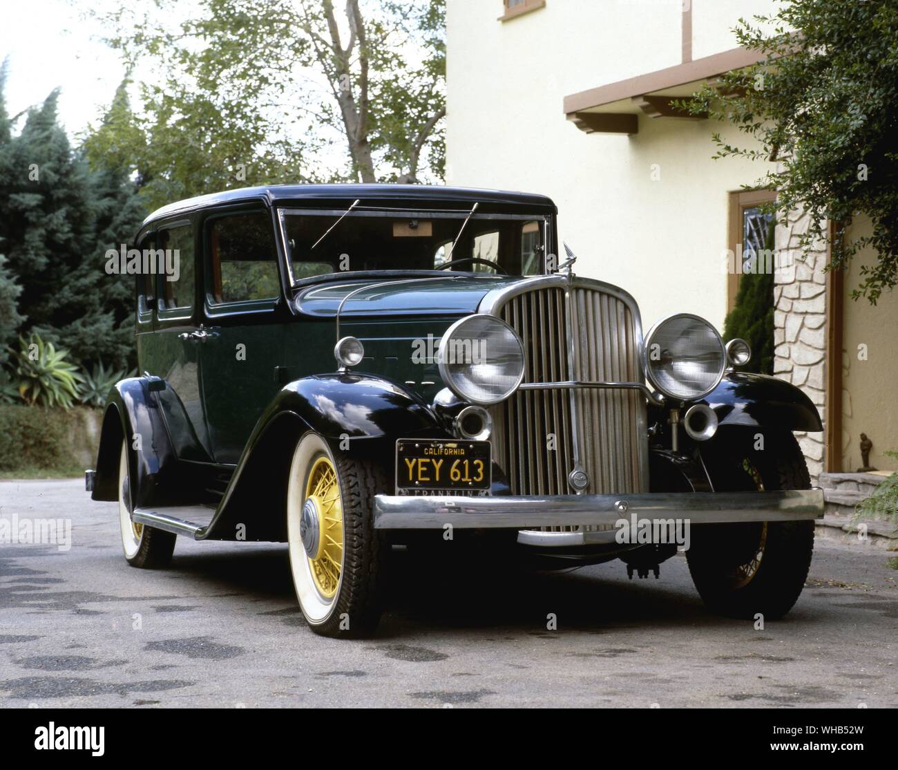 Voiture 1931 - Air cooled Walker corsé Franklin ST 6. Banque D'Images