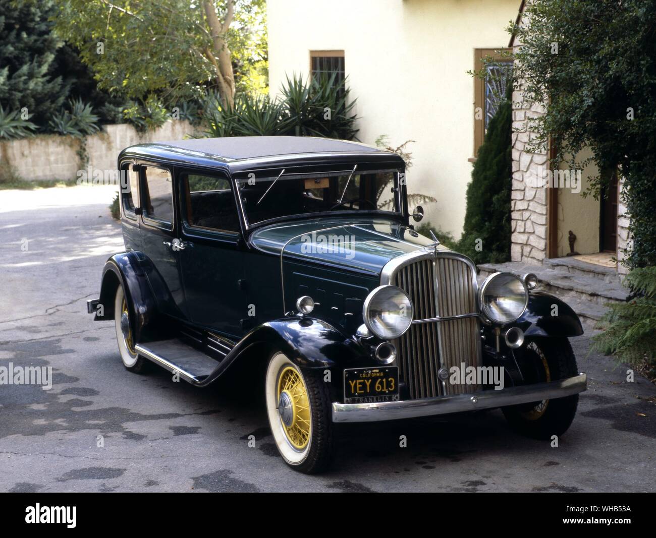 Voiture 1931 - Air cooled Walker corsé Franklin ST 6. Banque D'Images