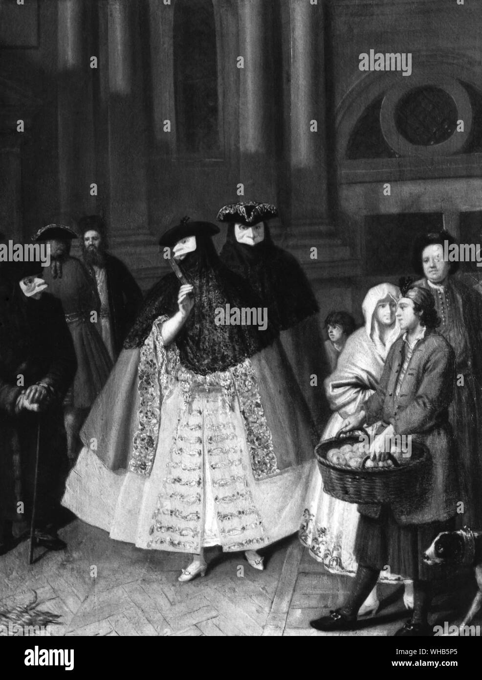 Le vendeur Apple . Sous-titre suivant : Colloquio tra Daute , peinture de Pietro Loughi Banque D'Images