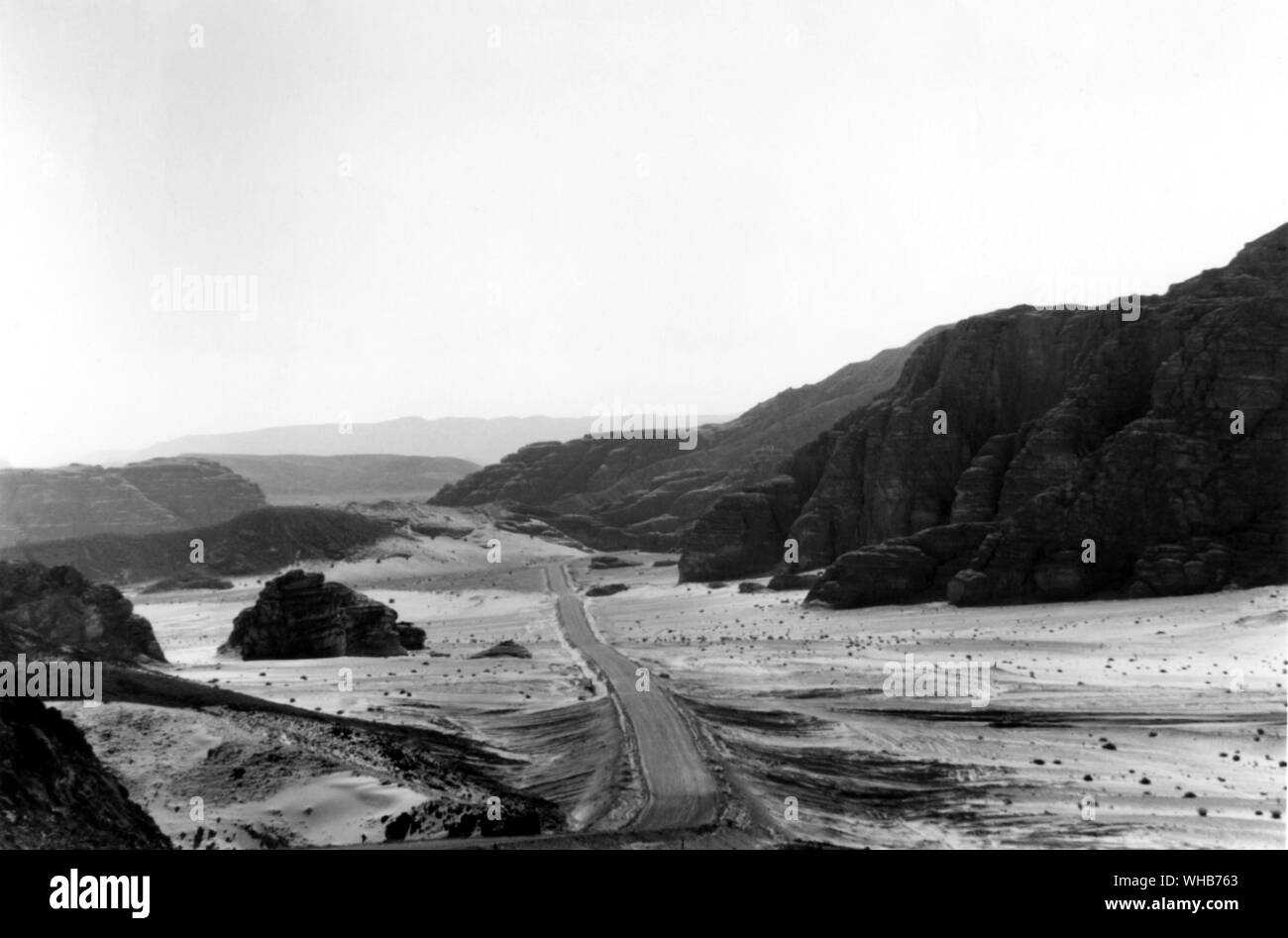 Vieux Chemin dans le Sinaï Banque D'Images