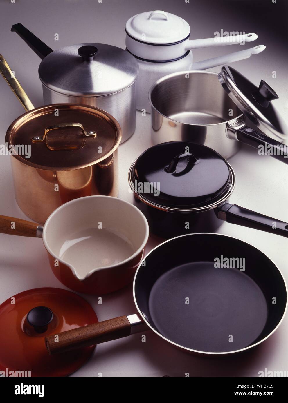 Marmites et casseroles. Banque D'Images