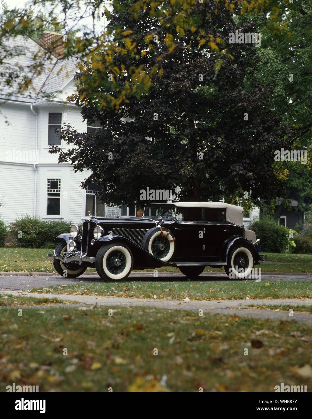 Transports Transport routier 1932. Auburn 12-161une berline Phaeton. . Banque D'Images