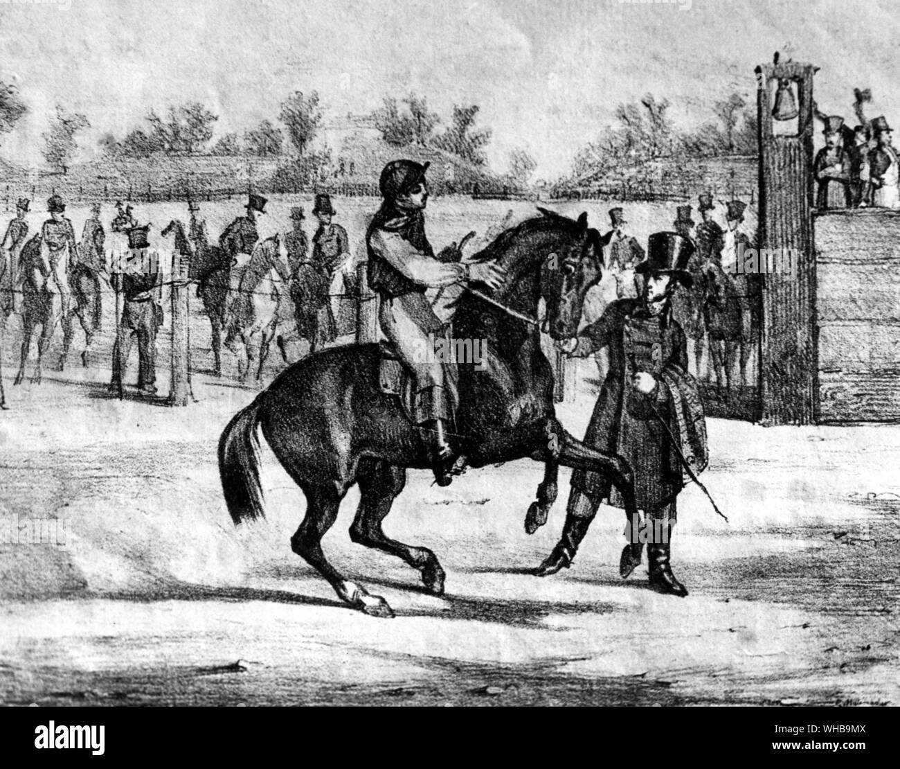 La Course au Champ de Mars : illustration Banque D'Images